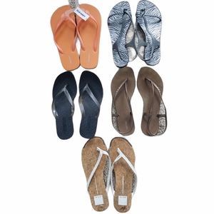Lot of 5 Summer Sandal Mixed Brand Shoes Size 9-10